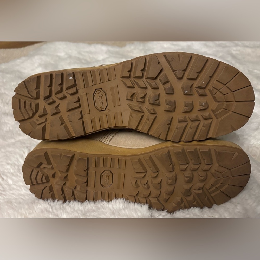 Wellco Deseret Tan HOT WEATHER FLAME RESISTANT VIBRAM SOLE COMBAT BOOT Size 5.5 - Picture 7 of 9